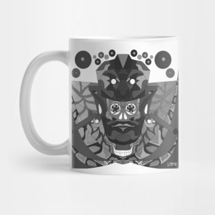 reina roja, the mayan red queen in ecopop pattern Mug